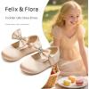 imageFelix ampamp Flora Toddler Flower Girl Dress Shoes  Baby Girl Ballet Mary Jane Flats for Party School WeddingBf15dark Nude