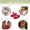 imageFelix ampamp Flora Toddler Flower Girl Dress Shoes  Baby Girl Ballet Mary Jane Flats for Party School WeddingBf15red