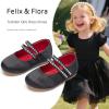 imageFelix ampamp Flora Toddler Flower Girl Dress Shoes  Baby Girl Ballet Mary Jane Flats for Party School WeddingBf18black