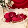 imageFelix ampamp Flora Toddler Flower Girl Dress Shoes  Baby Girl Ballet Mary Jane Flats for Party School WeddingBf18red