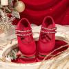 imageFelix ampamp Flora Toddler Flower Girl Dress Shoes  Baby Girl Ballet Mary Jane Flats for Party School WeddingBf18red