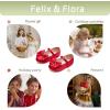 imageFelix ampamp Flora Toddler Flower Girl Dress Shoes  Girl Ballet Flats Party School Shoes WeddingB904red