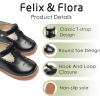 imageFelix ampamp Flora Toddler Girl Oxford Dress Shoes  Mary Jane Flats for Little Girl Party School ShoesB426black