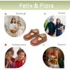 imageFelix ampamp Flora Toddler Girl Oxford Dress Shoes  Mary Jane Flats for Little Girl Party School ShoesB426brown