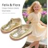 imageFelix ampamp Flora Toddler Girl Oxford Dress Shoes  Mary Jane Flats for Little Girl Party School ShoesB426gold