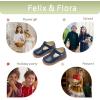 imageFelix ampamp Flora Toddler Girl Oxford Dress Shoes  Mary Jane Flats for Little Girl Party School ShoesB426navy Blue