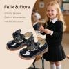 imageFelix ampamp Flora Toddler Girl Oxford Dress Shoes  Mary Jane Flats for Little Girl Party School ShoesB427black