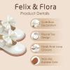 imageFelix ampamp Flora Toddler Girl Oxford Dress Shoes  Mary Jane Flats for Little Girl Party School ShoesB427ivory White