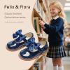 imageFelix ampamp Flora Toddler Girl Oxford Dress Shoes  Mary Jane Flats for Little Girl Party School ShoesB427navy Blue