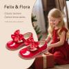 imageFelix ampamp Flora Toddler Girl Oxford Dress Shoes  Mary Jane Flats for Little Girl Party School ShoesB427red