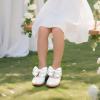 imageFelix ampamp Flora Toddler Girl Oxford Dress Shoes  Mary Jane Flats for Little Girl Party School ShoesB427white