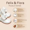 imageFelix ampamp Flora Toddler Girl Oxford Dress Shoes  Mary Jane Flats for Little Girl Party School ShoesB427white