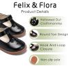 imageFelix ampamp Flora Toddler Girl Oxford Dress Shoes  Mary Jane Flats for Little Girl Party School ShoesB428black