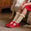 imageFelix ampamp Flora Toddler Girl Oxford Dress Shoes  Mary Jane Flats for Little Girl Party School ShoesB428red