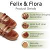 imageFelix ampamp Flora Toddler Little Girls Dress Shoes  Flower Girls Mary Jane Flats Ballet Shoes Party WeddingBf17brown