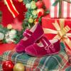 imageFelix ampamp Flora Toddler Little Girls Dress Shoes  Flower Girls Mary Jane Flats Ballet Shoes Party WeddingBf17burgundy