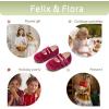 imageFelix ampamp Flora Toddler Little Girls Dress Shoes  Flower Girls Mary Jane Flats Ballet Shoes Party WeddingBf17burgundy
