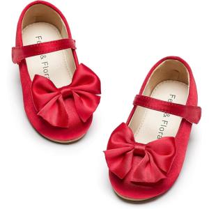 imageFelix ampamp Flora Toddler Flower Girl Dress Shoes  Girl Ballet Flats Party School Shoes WeddingB904red