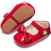 imageSoft Sole Baby Dress Shoes  Infant Baby Walking Shoes Moccasinss Rubber Sole Crib ShoesBn36red