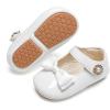 imageSoft Sole Baby Dress Shoes  Infant Baby Walking Shoes Moccasinss Rubber Sole Crib ShoesBn36white