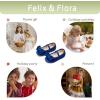 imageFelix ampamp Flora Toddler Flower Girl Dress Shoes  Girl Ballet Flats Party School Shoes WeddingB803navy Blue