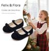 imageFelix ampamp Flora Toddler Little Girls Dress Shoes  Flower Girls Mary Jane Flats Ballet Shoes Party WeddingBf21black