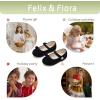 imageFelix ampamp Flora Toddler Little Girls Dress Shoes  Flower Girls Mary Jane Flats Ballet Shoes Party WeddingBf21black