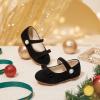 imageFelix ampamp Flora Toddler Little Girls Dress Shoes  Flower Girls Mary Jane Flats Ballet Shoes Party WeddingBf21black
