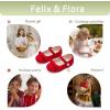 imageFelix ampamp Flora Toddler Little Girls Dress Shoes  Flower Girls Mary Jane Flats Ballet Shoes Party WeddingBf21red