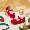 imageFelix ampamp Flora Toddler Little Girls Dress Shoes  Flower Girls Mary Jane Flats Ballet Shoes Party WeddingBf21red