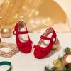 imageFelix ampamp Flora Toddler Little Girls Dress Shoes  Flower Girls Mary Jane Flats Ballet Shoes Party WeddingBf21red