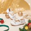 imageFelix ampamp Flora Toddler Little Girls Dress Shoes  Flower Girls Mary Jane Flats Ballet Shoes Party WeddingBf21s White
