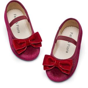imageFelix ampamp Flora Toddler Flower Girl Dress Shoes  Girl Ballet Flats Party School Shoes WeddingB803purple