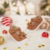 imageFelix ampamp Flora Soft Sole Baby Dress Shoes  Infant Baby Walking Shoes Moccasinss Rubber Sole Crib ShoesByb03fl Brown