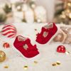 imageFelix ampamp Flora Soft Sole Baby Dress Shoes  Infant Baby Walking Shoes Moccasinss Rubber Sole Crib ShoesByb03red