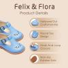 imageFelix ampamp Flora Toddler Little Girl Mary Jane Dress Shoes  Ballet Flats for Girl Party School ShoesB366blue