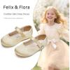 imageFelix ampamp Flora Girls Toddler Little Ballet Shoes  Flower Girls Mary Jane Flats Dress Shoes Party WeddingBf10nude