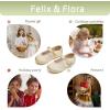 imageFelix ampamp Flora Girls Toddler Little Ballet Shoes  Flower Girls Mary Jane Flats Dress Shoes Party WeddingBf10nude