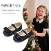 imageFelix ampamp Flora Girls Toddler Little Ballet Shoes  Flower Girls Mary Jane Flats Dress Shoes Party WeddingBf16black