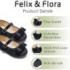 imageFelix ampamp Flora Girls Toddler Little Ballet Shoes  Flower Girls Mary Jane Flats Dress Shoes Party WeddingBf16black