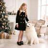 imageFelix ampamp Flora Toddler Flower Girl Dress Shoes  Girl Ballet Flats Party School Shoes WeddingB821velvet Black