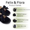 imageFelix ampamp Flora Toddler Flower Girl Dress Shoes  Girl Ballet Flats Party School Shoes WeddingB821velvet Black