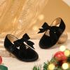 imageFelix ampamp Flora Toddler Flower Girl Dress Shoes  Girl Ballet Flats Party School Shoes WeddingB821velvet Black