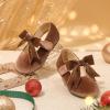 imageFelix ampamp Flora Toddler Flower Girl Dress Shoes  Girl Ballet Flats Party School Shoes WeddingB821velvet Brown