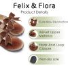 imageFelix ampamp Flora Toddler Flower Girl Dress Shoes  Girl Ballet Flats Party School Shoes WeddingB821velvet Brown