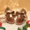 imageFelix ampamp Flora Toddler Flower Girl Dress Shoes  Girl Ballet Flats Party School Shoes WeddingB821velvet Brown