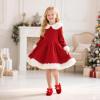 imageFelix ampamp Flora Toddler Flower Girl Dress Shoes  Girl Ballet Flats Party School Shoes WeddingB821velvet Red