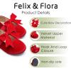 imageFelix ampamp Flora Toddler Flower Girl Dress Shoes  Girl Ballet Flats Party School Shoes WeddingB821velvet Red