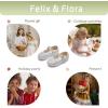 imageFelix ampamp Flora Toddler Flower Girl Dress Shoes  Girl Ballet Flats Party School Shoes WeddingBf20glitter Silver