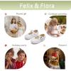 imageFelix ampamp Flora Toddler Flower Girl Dress Shoes  Girl Ballet Flats Party School Shoes WeddingBf20glitter White